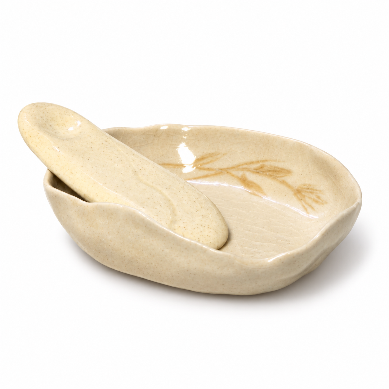 Ceramic Bowl with Spatula - Image 3